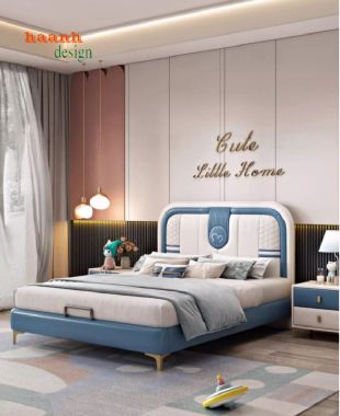 Giường trẻ em gỗ công nghiệp tiết kiệm không gian hiệu quả-GDC 004