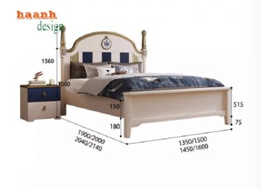 Tạo không gian dễ thương với giường ngủ trẻ em gỗ-GND 009