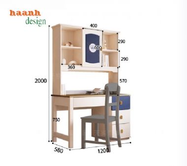 Tạo không gian dễ thương với giường ngủ trẻ em gỗ-GND 009