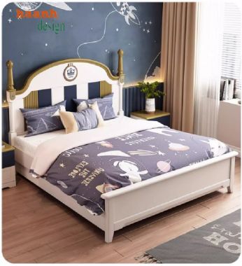 Tạo không gian dễ thương với giường ngủ trẻ em gỗ-GND 009