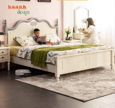 Giường Ngủ Trẻ Em Gỗ Tự Nhiên-Nuôi Dưỡng Ước Mơ Tuổi Thơ-GND 012