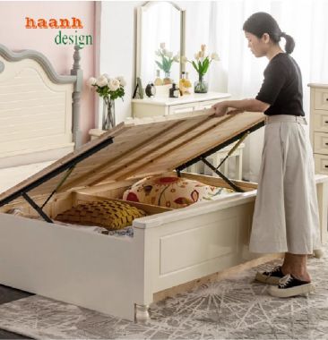 Giường Ngủ Trẻ Em Gỗ Tự Nhiên-Nuôi Dưỡng Ước Mơ Tuổi Thơ-GND 012