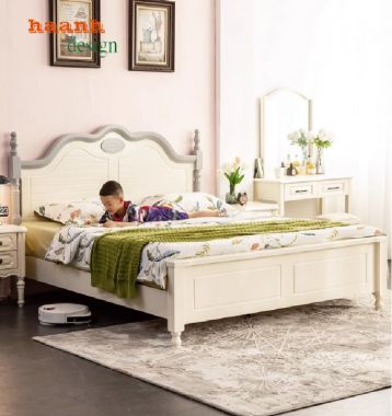 Giường Ngủ Trẻ Em Gỗ Tự Nhiên-Nuôi Dưỡng Ước Mơ Tuổi Thơ-GND 012
