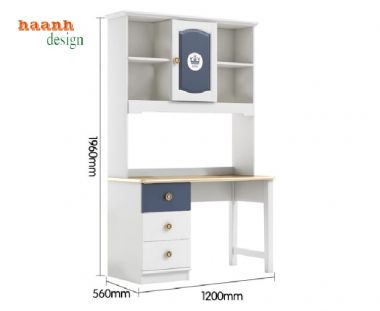 Giường ngủ trẻ em bằng gỗ sồi tự nhiên – Bền đẹp, an toàn-GND 014