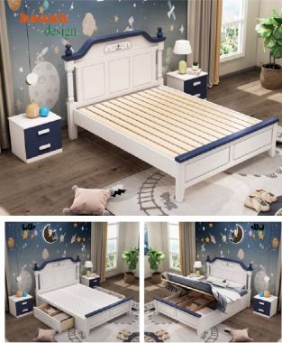 Những mẫu giường ngủ trẻ em bằng gỗ đang hot hiện nay-GND 010
