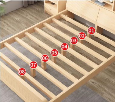 Top mẫu giường gỗ công nghiệp có ngăn kéo đẹp hiện đại 2025-GNH 007