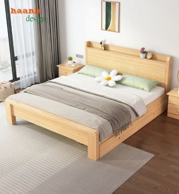 Khám phá giường ngủ gỗ hiện đại đầy sang trọng-GNH 003