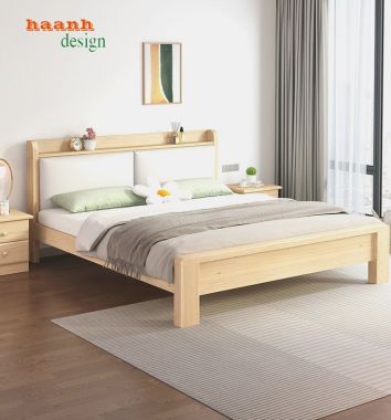 Khám phá giường ngủ gỗ hiện đại đầy sang trọng-GNH 003