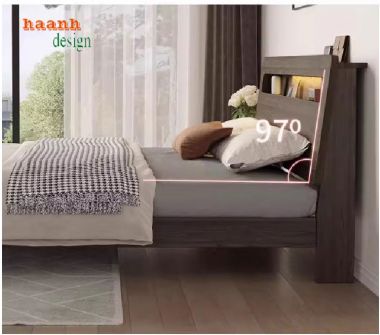 Tiện lợi giường gỗ công nghiệp cho phòng ngủ hiện đại-GNH 004