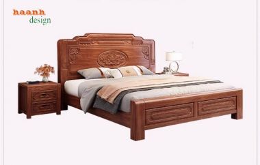 Giường ngủ gỗ tự nhiên Lựa chọn hoàn hảo cho không gian sống-GNC 008