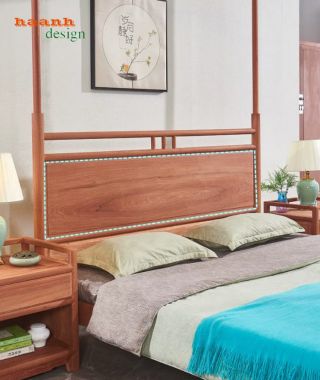 Giường ngủ gỗ hương nhập khẩu – Nâng tầm không gian sống-GNC 014