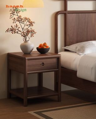 Lý Do Mẫu Giường Gỗ Cao Cấp Gỗ Óc Chó Được Ưa Chuộng-GNC 011