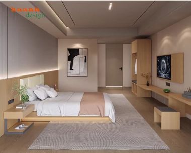 Giường khách sạn đẹp hiện đại cho phòng ngủ khách sạn cao cấp-GNN 010