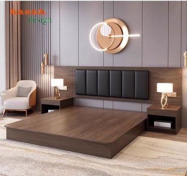 Nội thất khách sạn gỗ công nghiệp hiện đại và sang trọng. GNN 003