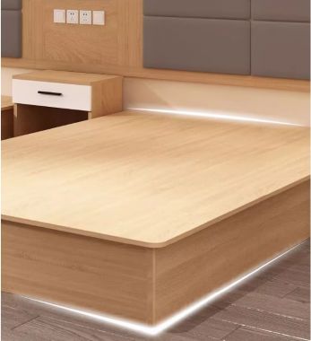 Tạo cảm giác sang trọng với giường khách sạn gỗ cao cấp-GNN 008