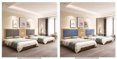 Tạo cảm giác sang trọng với giường khách sạn gỗ cao cấp-GNN 008