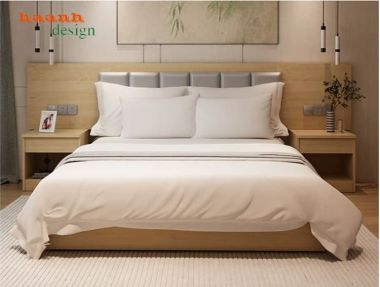 Giường ngủ khách sạn gỗ công nghiệp hiện đại - GNN 013
