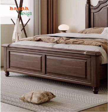 Ấm cúng giường ngủ khách sạn gỗ cho trải nghiệm hoàn hảo-GNK 006