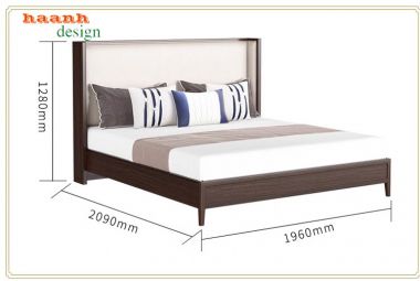 Giường ngủ khách sạn gỗ tự nhiên GNK002