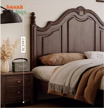 Ấm cúng giường ngủ khách sạn gỗ cho trải nghiệm hoàn hảo-GNK 006