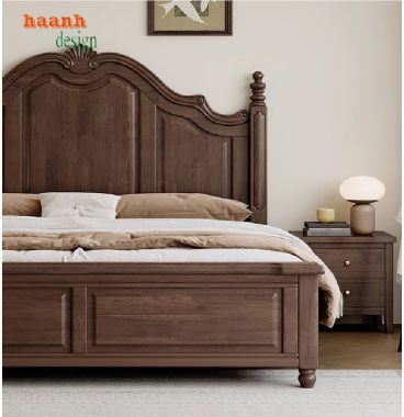 Ấm cúng giường ngủ khách sạn gỗ cho trải nghiệm hoàn hảo-GNK 006