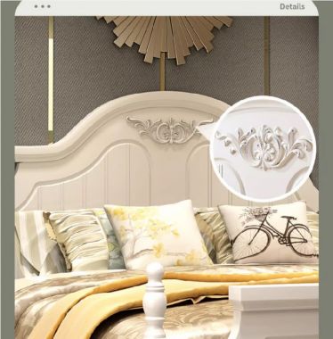 Mãn nhãn với giường tân cổ điển gỗ gõ đỏ sang trọng-GGC 012