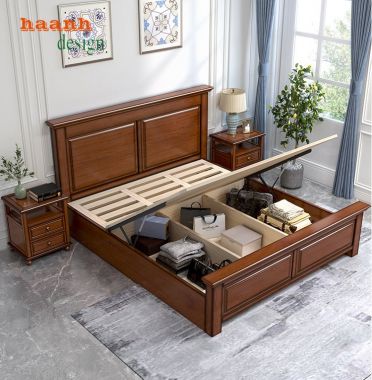 Thỏa mãn đam mê thiết kế với giường tân cổ điển sang trọng-GGC 005