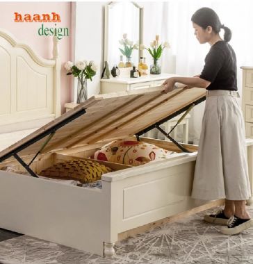 Giường Ngủ Gỗ Tân Cổ Điển – Vẻ Đẹp Vượt Thời Gian-GGC 013