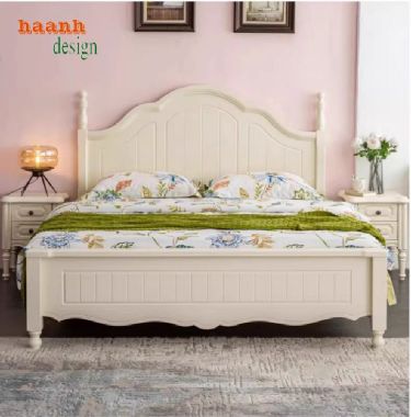Giường Ngủ Gỗ Tân Cổ Điển – Vẻ Đẹp Vượt Thời Gian-GGC 013
