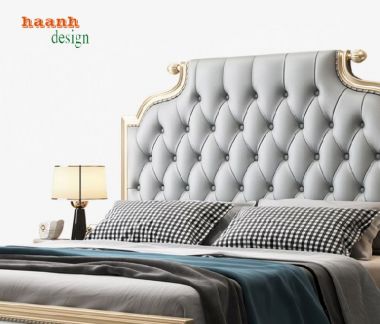 Mẫu giường ngủ tân cổ điển gỗ tự nhiên dành riêng cho bạn-GGC 008