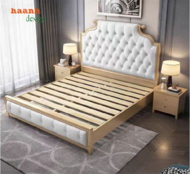 Mẫu giường ngủ tân cổ điển gỗ tự nhiên dành riêng cho bạn-GGC 008