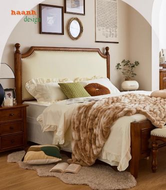 Đột Phá Không Gian Với Giường Ngủ Tân Cổ Điển Đẹp Mê Hồn-GGC 014