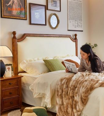 Đột Phá Không Gian Với Giường Ngủ Tân Cổ Điển Đẹp Mê Hồn-GGC 014