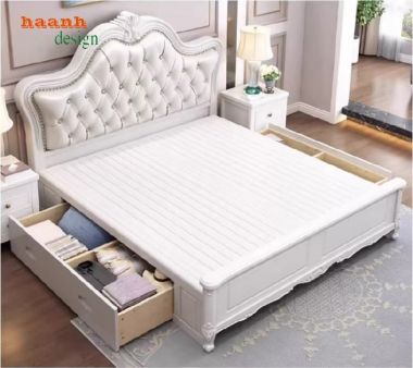 Giường Ngủ Tân Cổ Điển Chọn Lựa Đẹp Cho Không Gian Sống-GGC 011