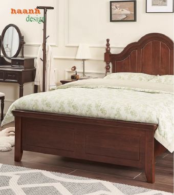 Giường gỗ tự nhiên tân cổ điển và xu hướng hiện đại năm 2024-GGC 013
