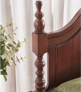 Giường gỗ tự nhiên tân cổ điển và xu hướng hiện đại năm 2024-GGC 013