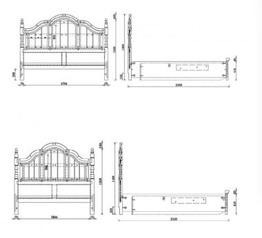 Giường gỗ tự nhiên tân cổ điển và xu hướng hiện đại năm 2024-GGC 013