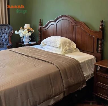 Giường gỗ tự nhiên tân cổ điển và xu hướng hiện đại năm 2024-GGC 013