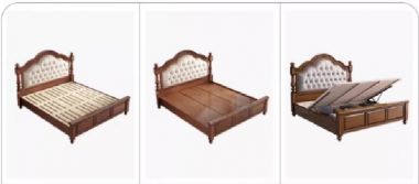Tiện nghi và quyến rũ với giường gỗ tân cổ điển-GGC 010
