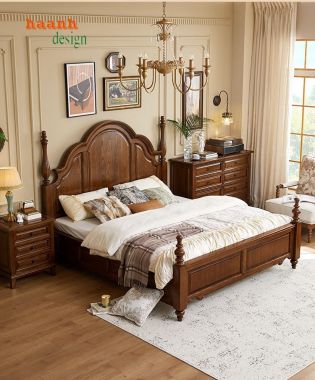 Gợi Ý Các Mẫu Phong Cách Giường Ngủ Tân Cổ Điển Đẹp Nhất-GGC 004