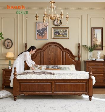 Gợi Ý Các Mẫu Phong Cách Giường Ngủ Tân Cổ Điển Đẹp Nhất-GGC 004