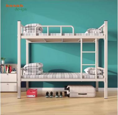 Giường tầng sắt đẹp sơn tĩnh điện kết hợp gỗ chống ẩm cao cấp-GTS 006