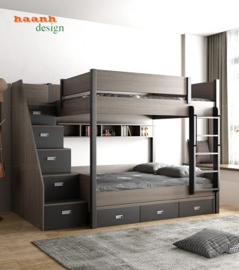 Giường tầng gỗ công nghiệp dành cho trẻ em GTC 001