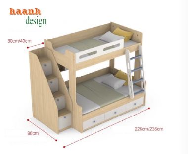 Giường tầng cho bé đa năng – Giải pháp tối ưu cho phòng nhỏ-GTC 006
