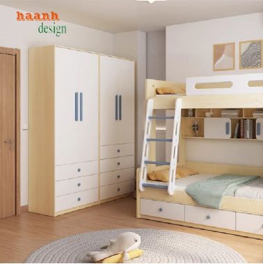 Giường tầng cho bé đa năng – Giải pháp tối ưu cho phòng nhỏ-GTC 006