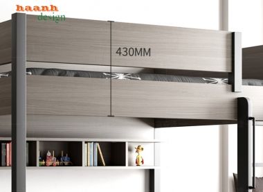 Giường tầng gỗ công nghiệp dành cho trẻ em GTC 001