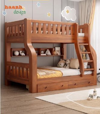 Giường tầng cho bé giá xưởng – Chất liệu chuẩn, thiết kế đẹp-GTE 013