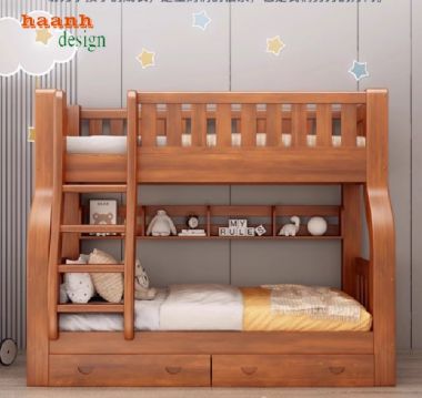Giường tầng cho bé giá xưởng – Chất liệu chuẩn, thiết kế đẹp-GTE 013