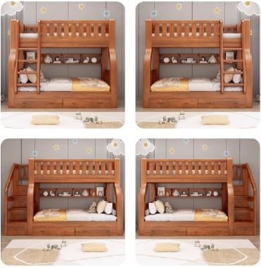 Giường tầng cho bé giá xưởng – Chất liệu chuẩn, thiết kế đẹp-GTE 013