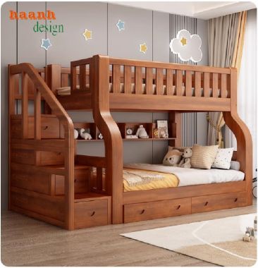 Giường tầng cho bé giá xưởng – Chất liệu chuẩn, thiết kế đẹp-GTE 013